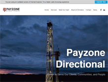 Tablet Screenshot of payzonedirectional.com
